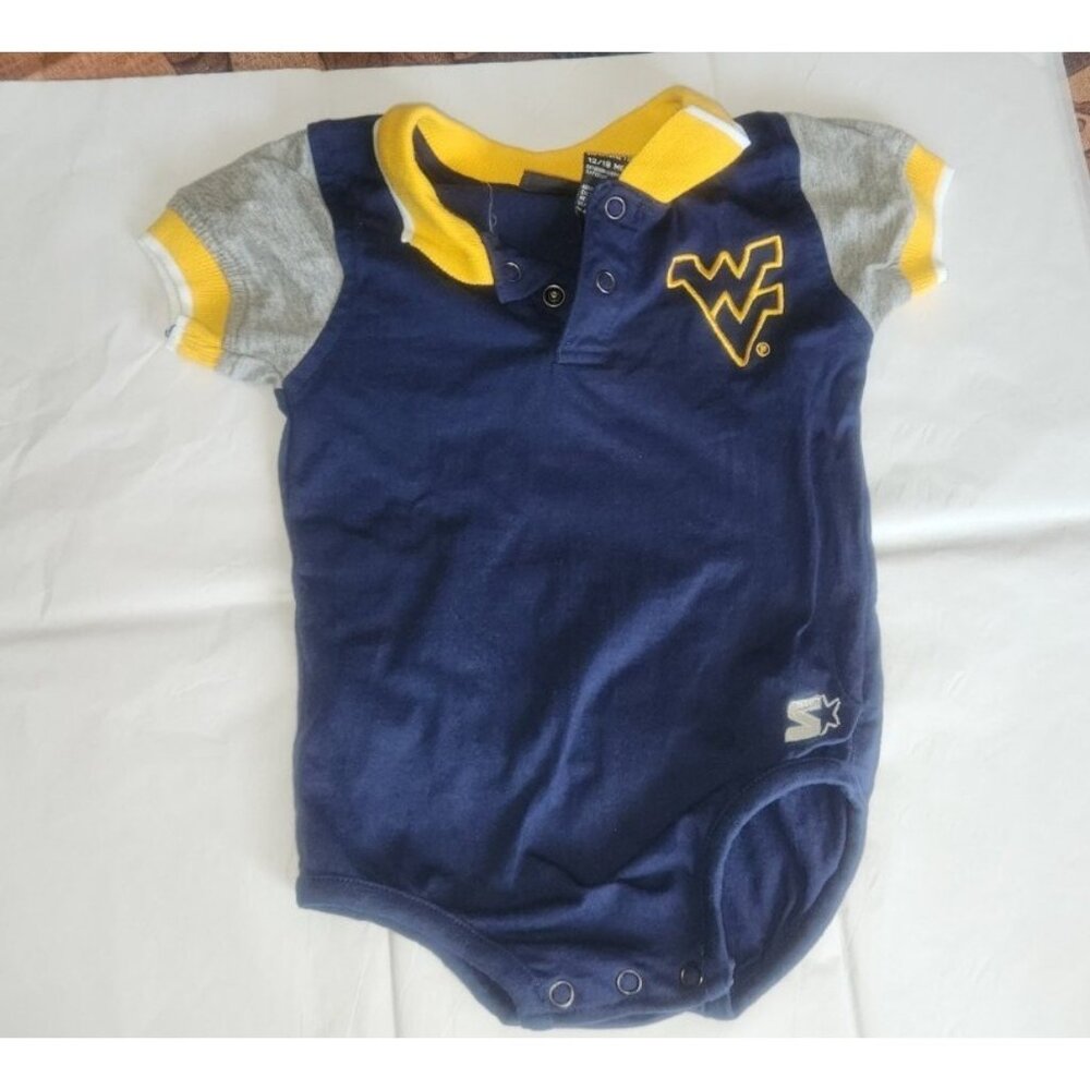 West Virginia Mountaineers Infant  Romper One Piece  12/18 Months STARTER     B6